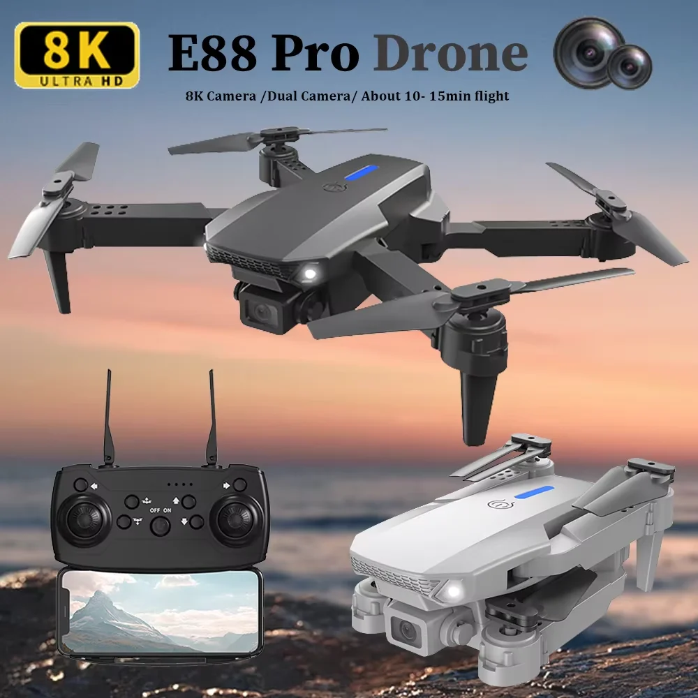 Eachine Drone E58 - 2025 E88 Profesyonel HD RC Drone
