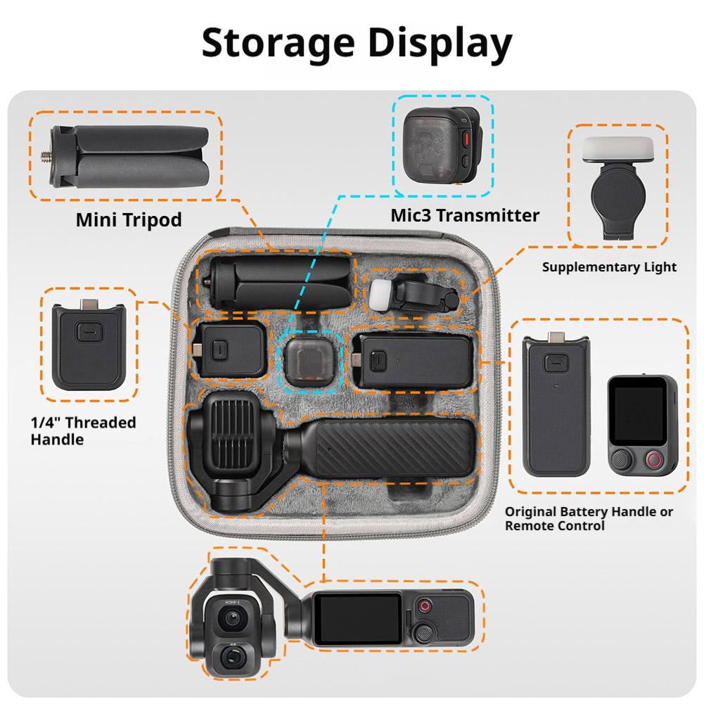 Dji Osmo Pocket 4P için Taşıma - Drone Gimbal Case incelemesi ve fiyatı